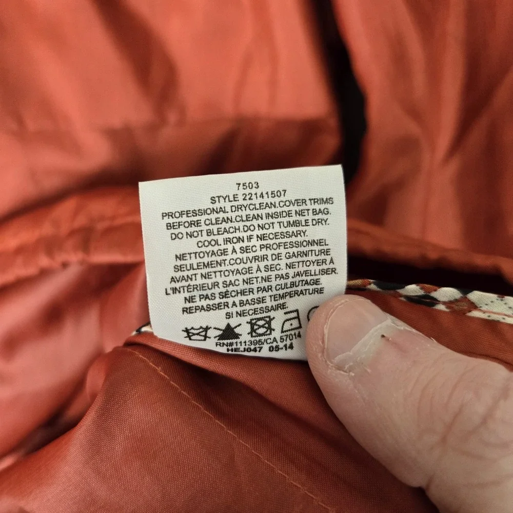 Tory Burch Rain Jacket Womens 8 Anorak Windbreaker Satin Red *READ‎
